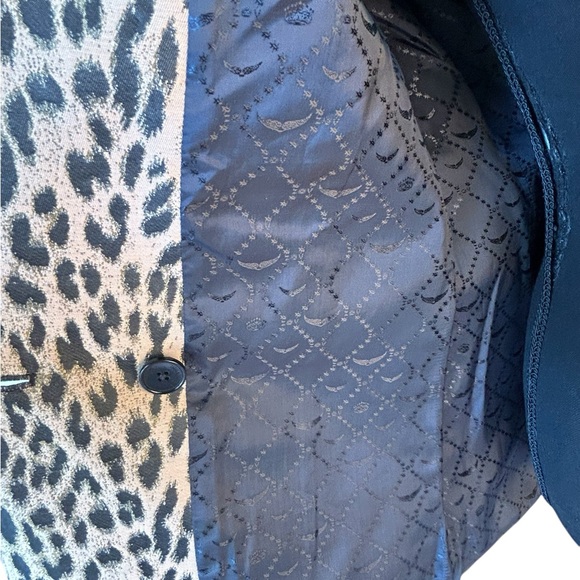 Zadig & Voltaire Leopard Print Blazer Size 36 women’s 10 - Picture 7 of 10